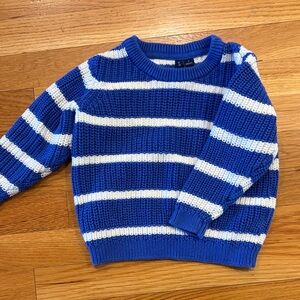 Blue and White Striped Knit Sweater - Janie and Jack